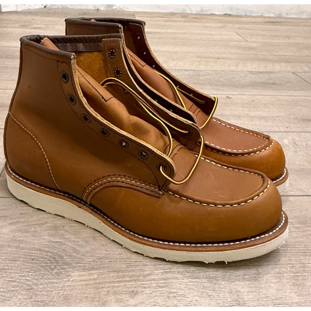 NEW RED WING 10875 TRACTION TRED MOC TOE 6-INCH SOFT TOE BOOTS SZ 11 D